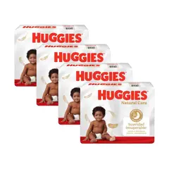 HUGGIES - Pack 4 Pañales Natural Care Xtracare Big Talla G 66u