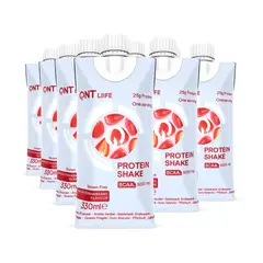 QNT - Pack X 12 Batidos De Proteina Frutilla 25g 330ml
