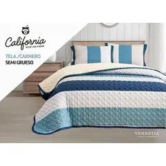 VENEZIA - Set Cobertor 2Pz Tela con Carnero + Sabanas y Fundas 100 % Calidad