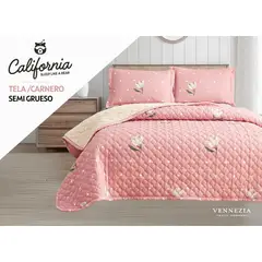 VENEZIA - Set Cobertor 2Pz Tela con Carnero + Sabanas y Fundas 100 % Calidad