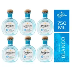 DON JULIO - TEQUILA BLANCO BOTELLA 750ML - 6 UND