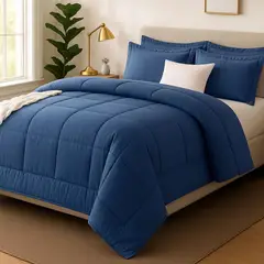 GENERICO - EDREDON 2 PLAZAS COOZY SET CUADROS PERU PIMA + FUNDAS DE ALMOHADA