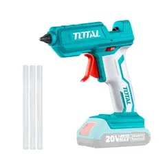 TOTAL TOOLS - PISTOLA DE SILICONA CALIENTE 20V INALÁMBRICA TOTAL