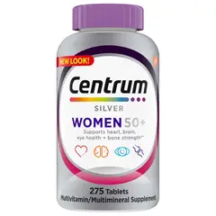 CENTRUM - MULTIVITAMÍNICO TABLETAS 275 SILVER MUJER 50