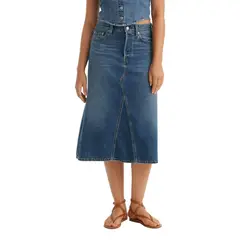 LEVIS - Falda Mujer Hr Decon Skirt Azul