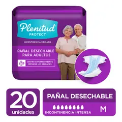 GENERICO - PAÑAL ADULTO PLENITUD PROTECT TALLA M X20 UND