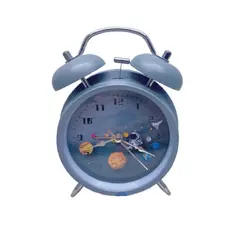 OTTOWARE - Reloj De Mesa Astronauta Con Alarma Color Gris