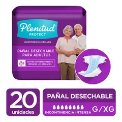 KIMBERLY CLARK - PAÑAL ADULTO PLENITUD PROTECT TALLA GXG X20 UND