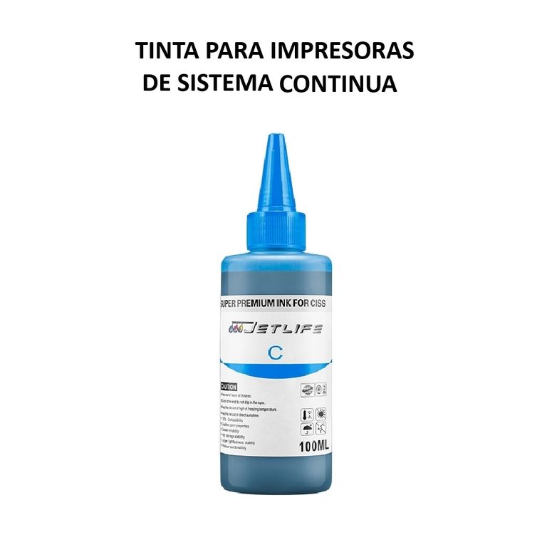 Tinta Genérica De 100ml Cian