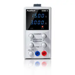 PEAKTECH - FUENTE DE ALIMENTACIÓN DIGITAL DE LABORATORIO - P-6080 A