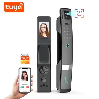TUYA - Cerradura Inteligente Wifi Cámara 13MP Rec Facial 3D PST-H20-P