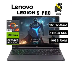 LAPTOP LEGION 5 PRO /AMD RYZEN 7-5800H / DISCO 512 GB SSD / RAM 16 GB /N-VIDIA RTX 3060