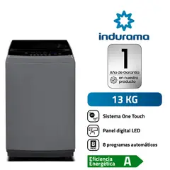 INDURAMA - LAVADORA 13KG LRI-13DGR GRIS OSCURO