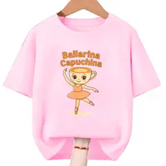 GENERICO - Polo Bailarina Capuchina de Peluche Tralalero - Tallas 4 al XL