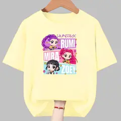 GENERICO - Polos Algodon Huntrix Guerreras Kpop Demon Hunters - Tallas 6 al XL