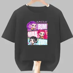 GENERICO - Polos Algodon Huntrix Guerreras Kpop Demon Hunters - Tallas 6 al XL