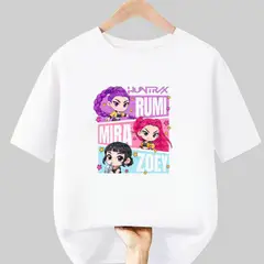 GENERICO - Polos Algodon Huntrix Guerreras Kpop Demon Hunters - Tallas 6 al XL