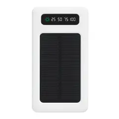 EWTTO - Batería Portátil Solar 20,000 Mah Con Linterna