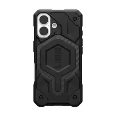 URBAN ARMOR GEAR - Case iPhone 16 Fibra Carbono MagSafe UAG Monarch Pro Negro