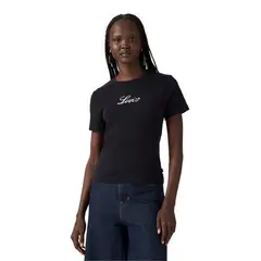 LEVIS - Polo Mujer Graphic Rickie Tee Negro