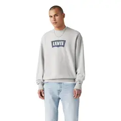 LEVIS - Polerón Hombre Premium Graphic Crew Gris