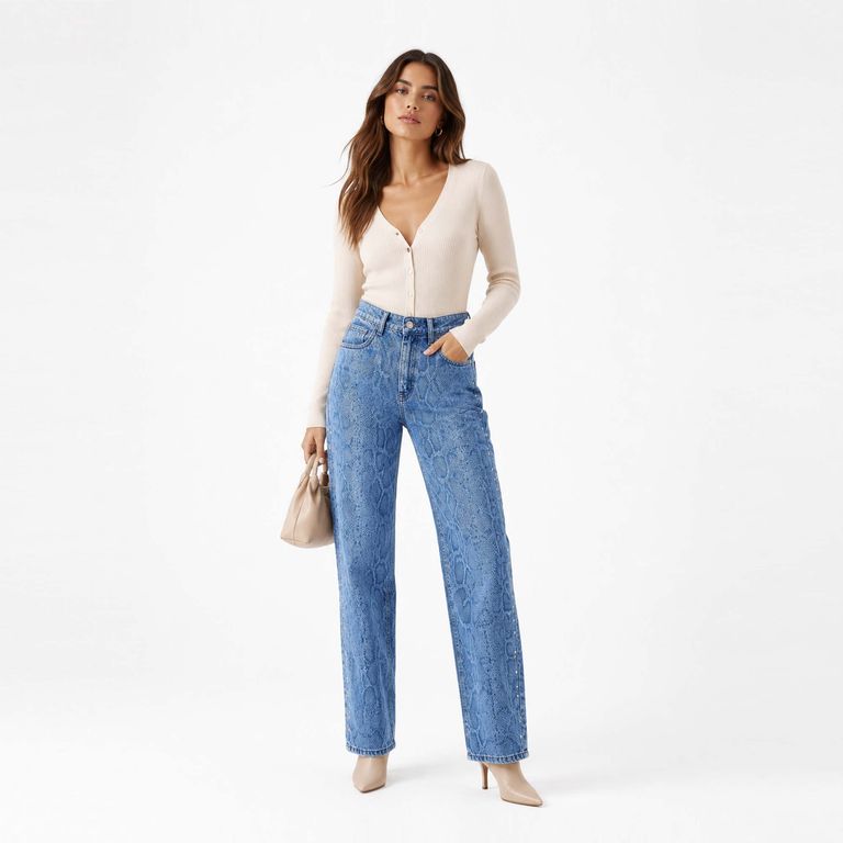 JEAN STRAIGHT PARA MUJER FABIANA