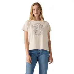 LEVIS - Polo Mujer Graphic Boxy Tshirt Beige
