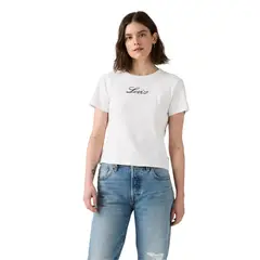 LEVIS - Polo Mujer Graphic Rickie Tee Blanco