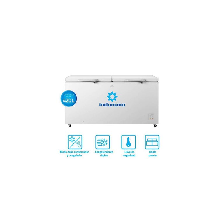 Congeladora Horizontal 2 puertas 420L CI 420 BL
