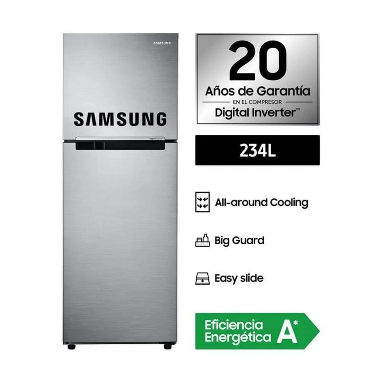 REFRIGERADORA TOP FREEZER NO FROST 234 LT RT22FARADS8