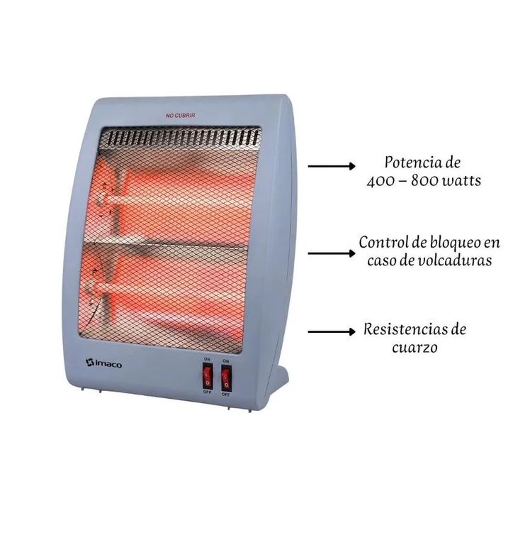 Calefactor Eléctrico De Cuarzo 800W QH800
