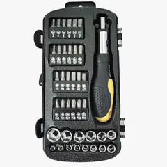 PRETUL - Juego Rachet de 39 Herramientas 1/4”