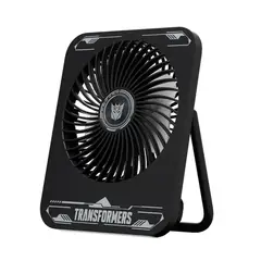 TRANSFORMERS - Ventilador de escritorio portatil recargable - NEGRO