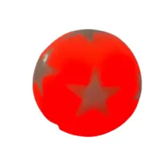 GENERICO - Pelota Estrella Con Luces Top-5 Color Naranja