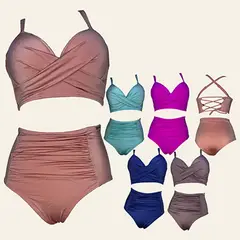 GENERICO - Bikini Licra UV Ana de GL-50 Fucsia-XL