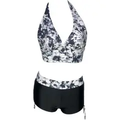 GENERICO - Bikini Licra UV Busier Con Short Negro GL-28-L