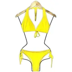 GENERICO - Bikini Licra UV Clasico Amarillo GL-18-S