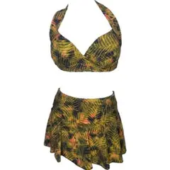 GENERICO - Bikini Licra UV Top Copa Con Falda Dian Fossey Amarillo GL-52-L