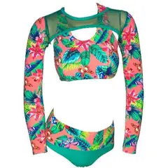 GENERICO - Ropa de baño Mujer Brenda Verde-3 pzas GL-50-L