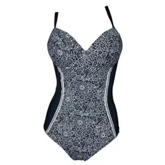 GENERICO - Enterizo Licra UV Ariella Hadid Negro GL-46-S