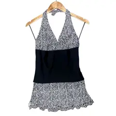 GENERICO - Ropa de Baño Polo Con Falda Catalina de Aragón negro GL-32-L