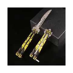 DENISASAA - Réplica de Cuchillo Balisong Dragón de Cinco Garras Juguete