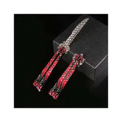 DENISASAA - Réplica de Cuchillo Balisong Dragón de Cinco Garras Juguete