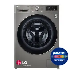 LG - Lavaseca Carga Frontal 1207 Kg con AI DD WiFi WD12PVC3S6C Platino + REGALO