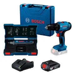BOSCH - Taladro atornillador GSB 183 + Atornillador GO 2.0