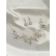 GENERICO - TOCADO TIARA ACCESORIO CABELLO JOYAS DE NOVIA