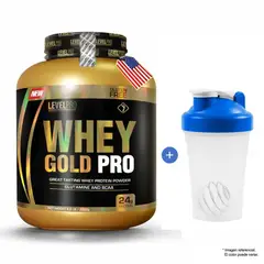 LEVEL PRO - Proteína Whey Gold Pro VAINILLA 6.6 Lbs