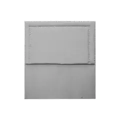 MUEBLES MACRUMO - Cama tapizada Perla - 2 Plz - Color gris claro