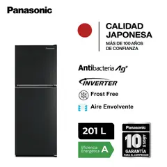 PANASONIC - Refrigeradora Top Freezer 201L BT30 No Frost