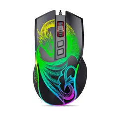 MICRONICS - Mouse Gamer GM805 DRAGON de 12800DPI USB RGB 7B